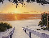 Diane Romanello Evening Sunset painting